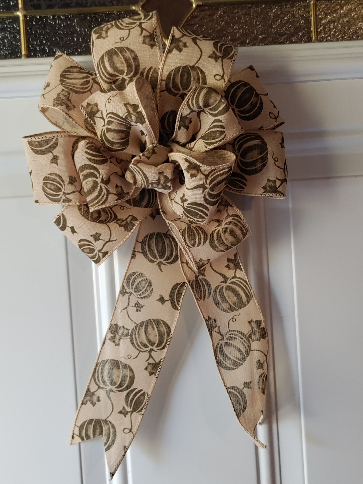 Fall Pumpkin Bow with Tail