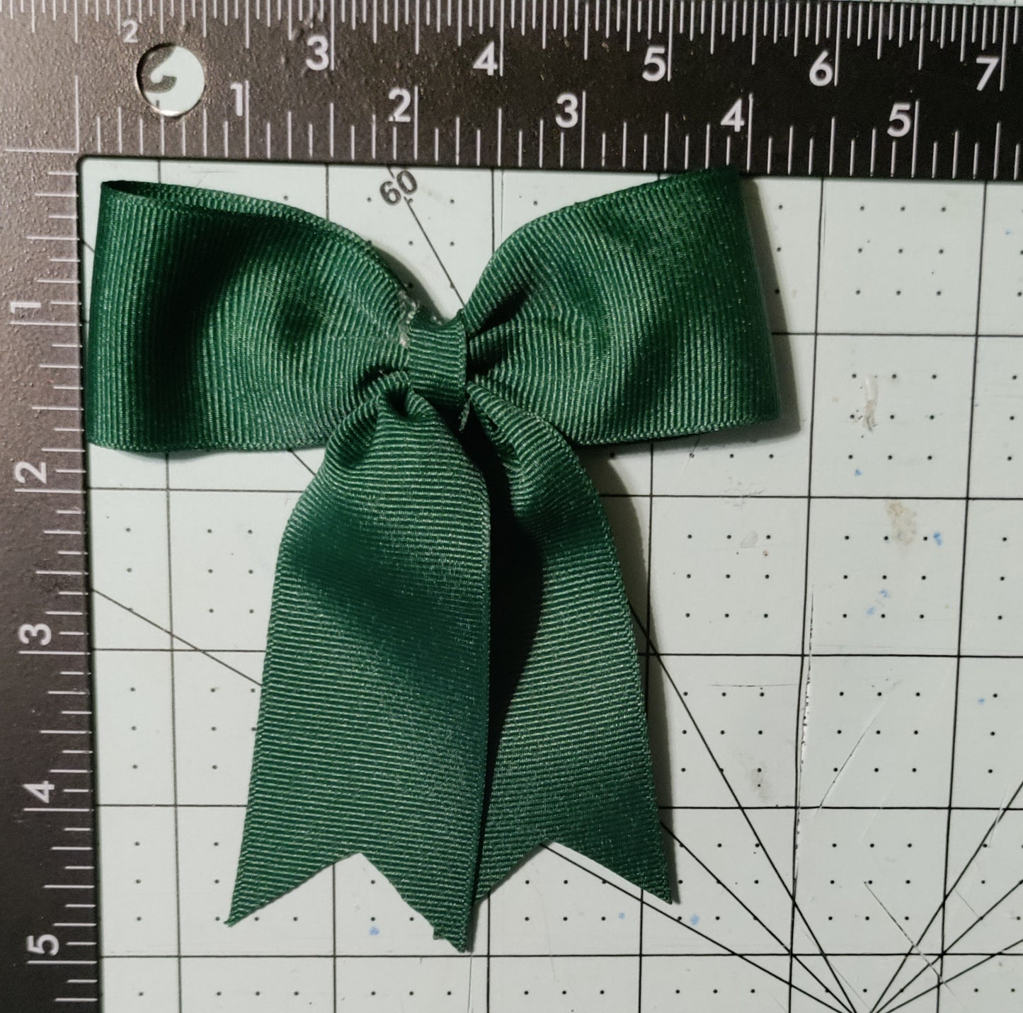 Forest Green Hair Bow with Twist Tie