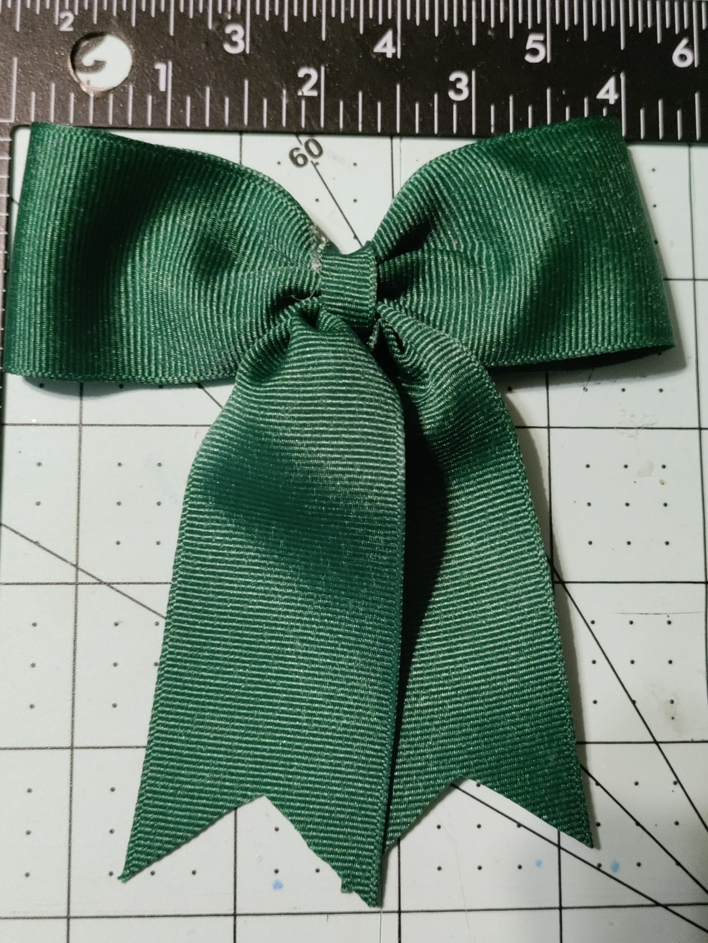 Forest Green Hair Bow with Twist Tie