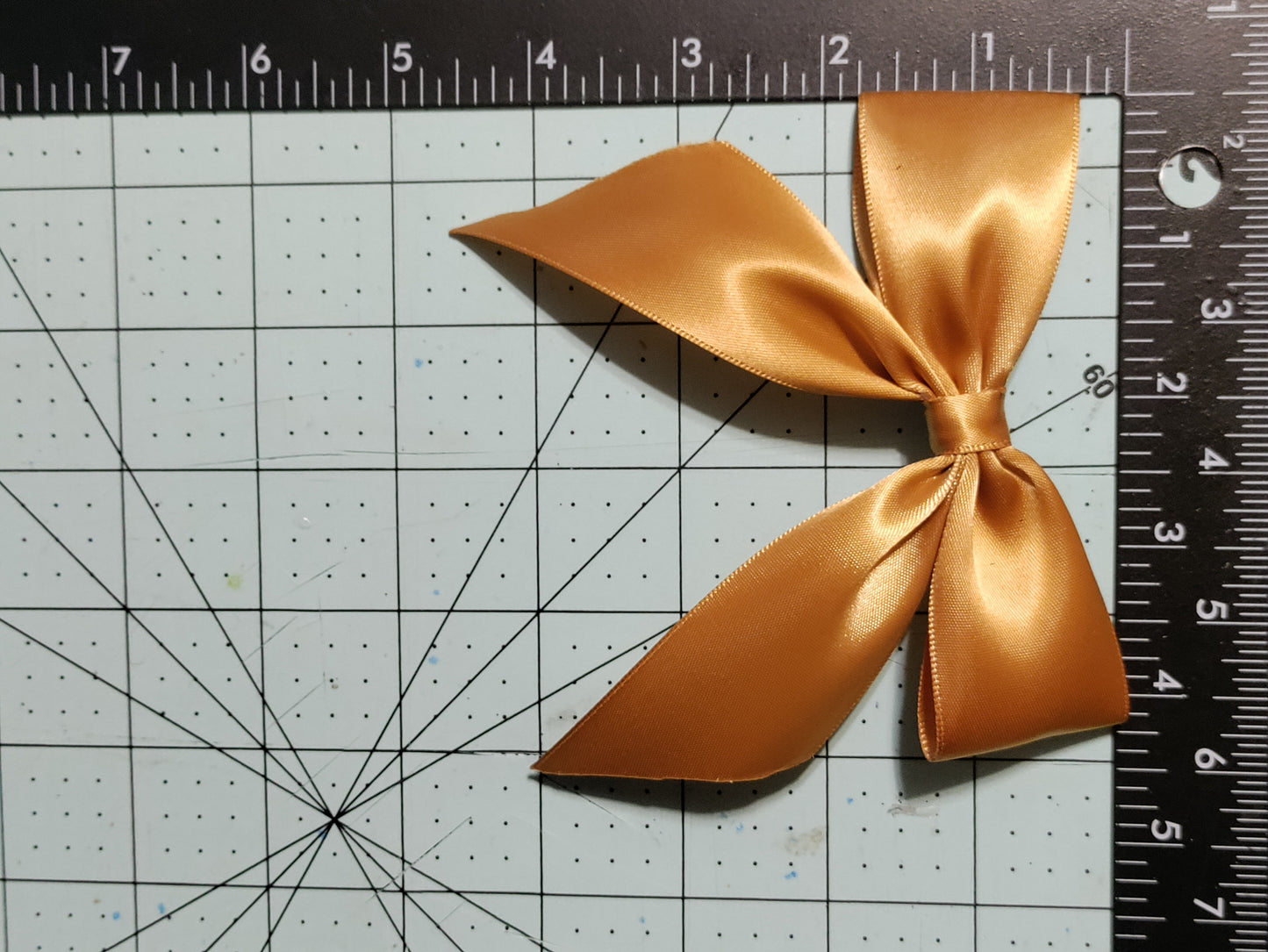 Gold Hair Bow with Tail