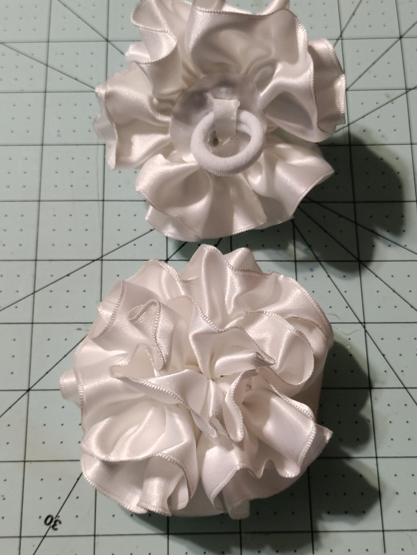 White Flower Hair Bow