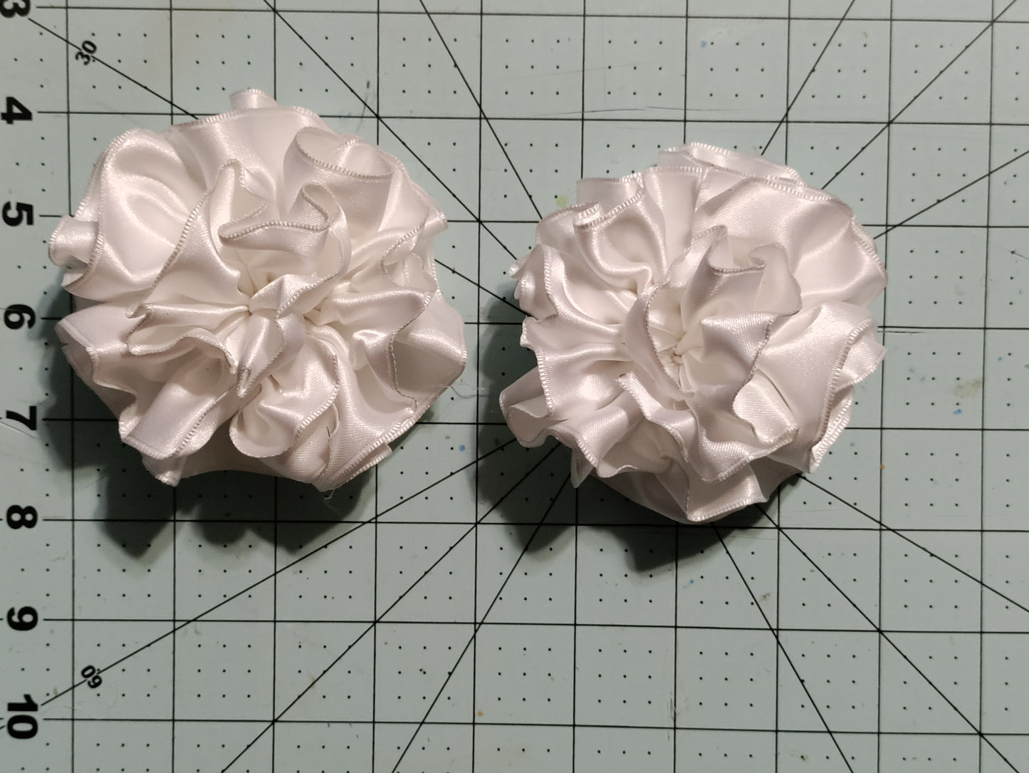 White Flower Hair Bow