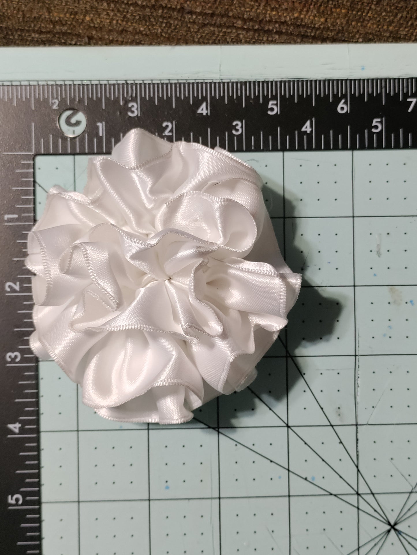 White Flower Hair Bow