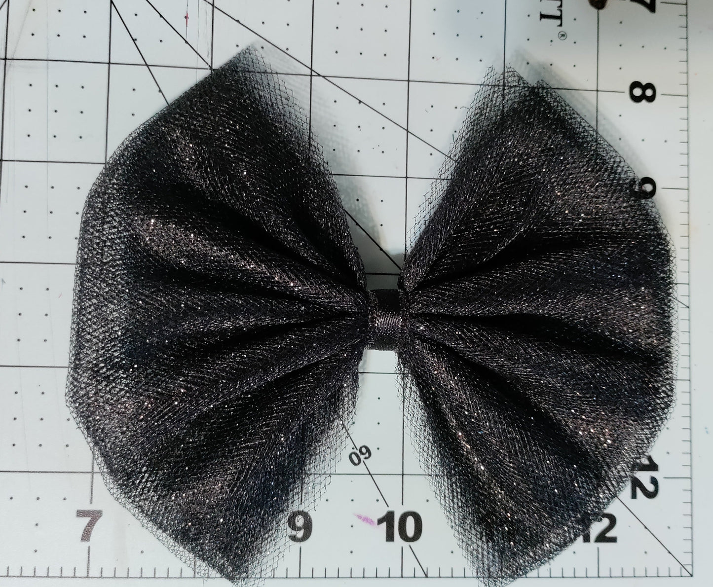 Black Tulle Hair Bow