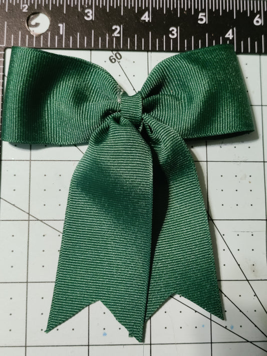 Forest Green Hair Bow with Twist Tie