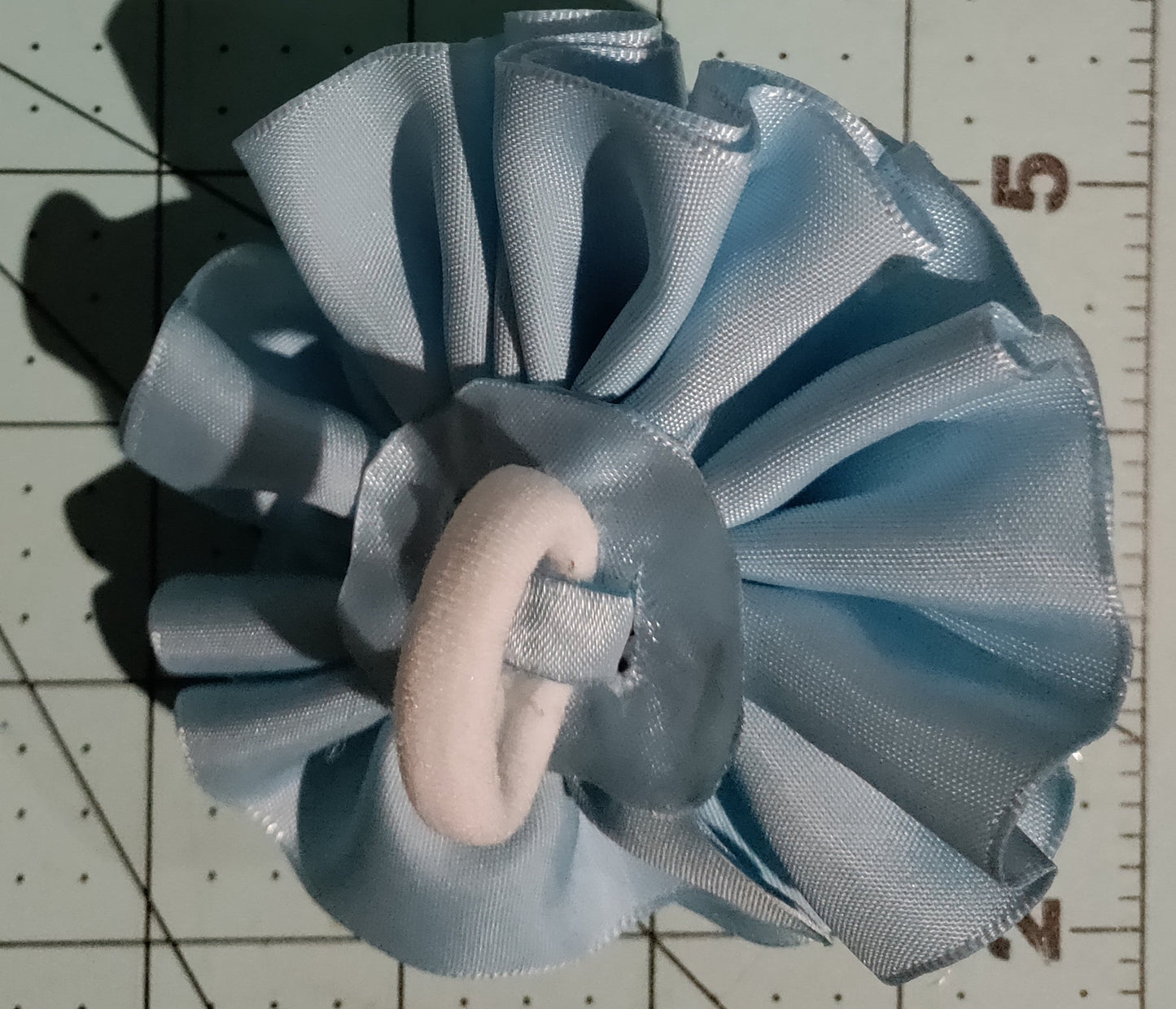 Baby Blue Flower Hair Bow